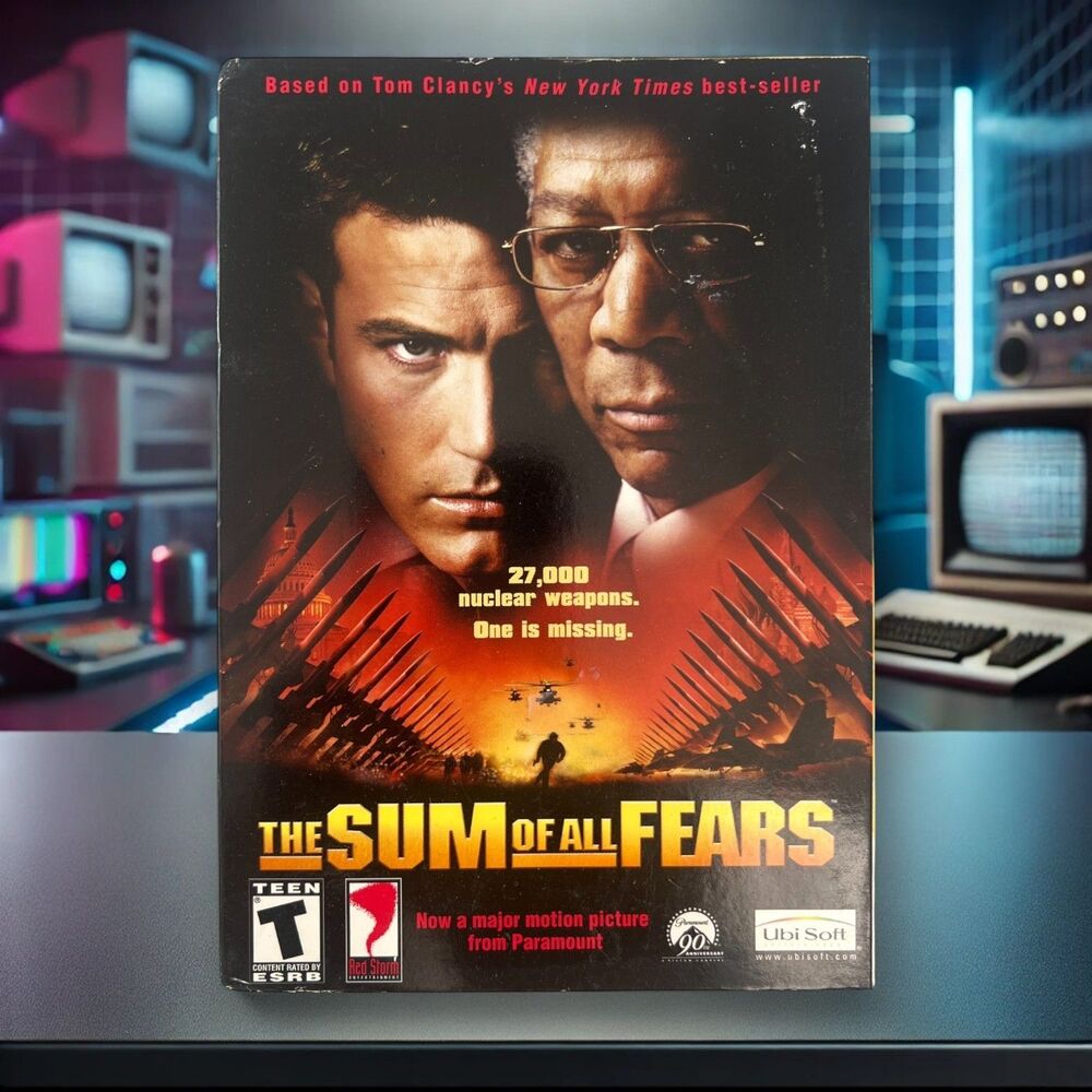 Tom Clancy Sum of All Fears PC 2002 Sealed Ubisoft